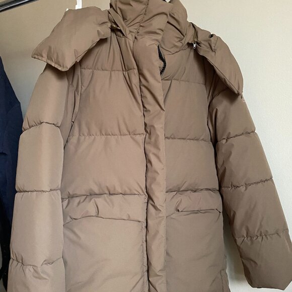 Mango Detachable hood quilted puffer jacket coat - Picture 1 of 13